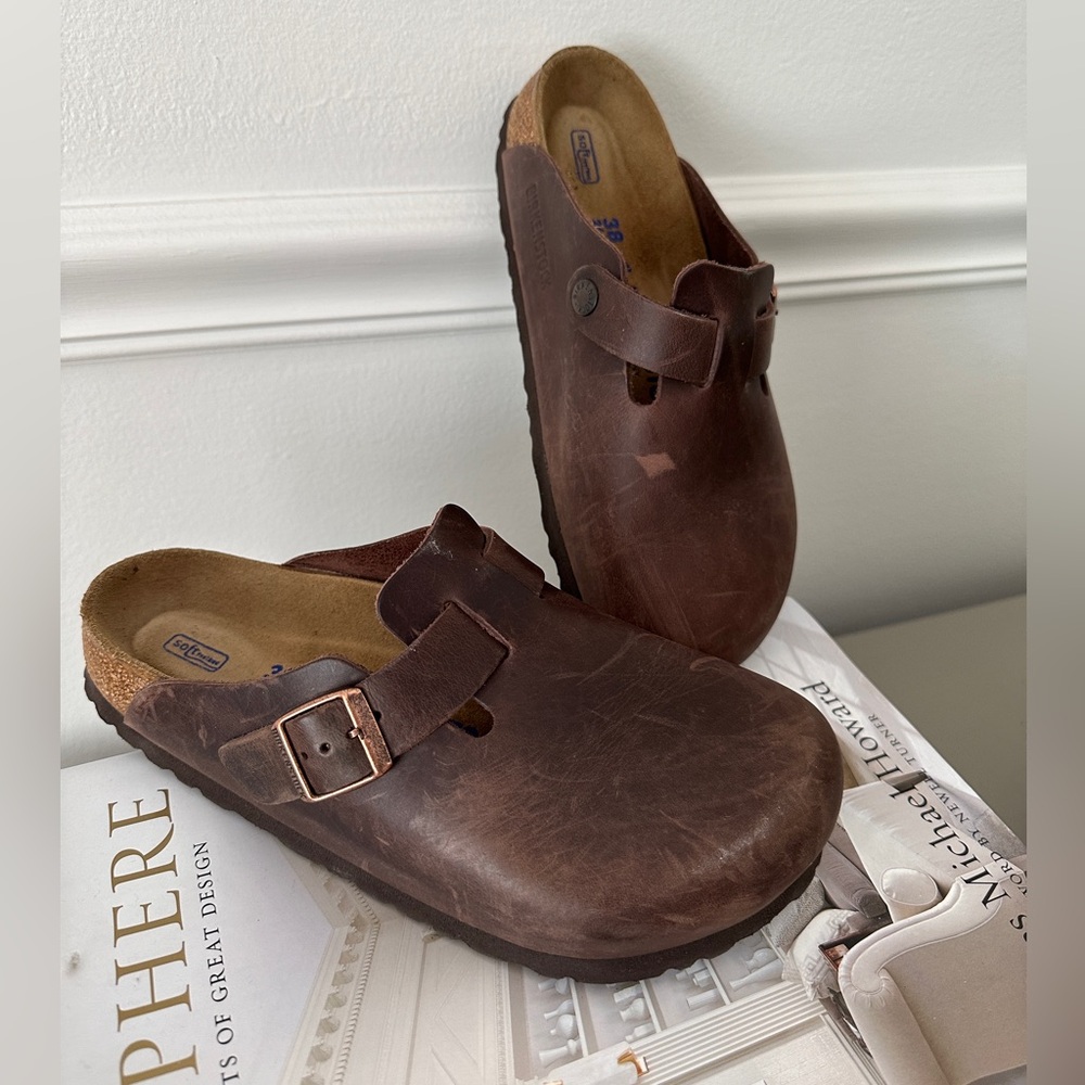 Birkenstock Leather Boston 38 brown